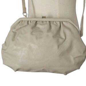 Vtg NOS 80s Crossbody Purse Bag Handbag Clutch Wit‎